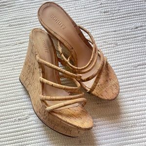 NWOB SHULTZ CORK WEDGE SIZE 10.5